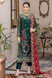 Zahra by Zainab Manan Unstitched Chiffon 3Pc Suit ZM-24 Fuschia Bloom