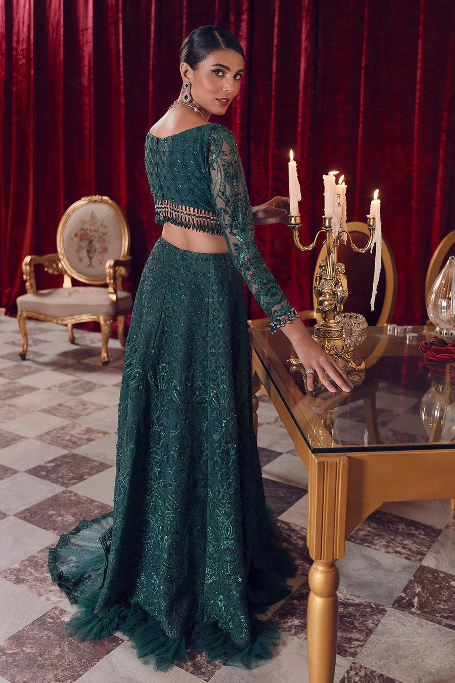 Reign Reignaissance Luxury Wedding Unstitched 3Pc Suit - ZOE - FaisalFabrics.pk