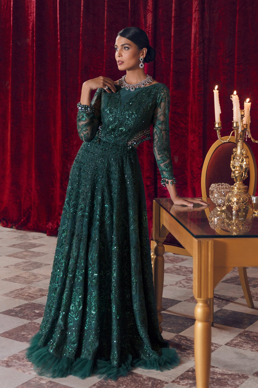 Reign Reignaissance Luxury Wedding Unstitched 3Pc Suit - ZOE - FaisalFabrics.pk