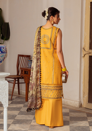 Zarqash Tresor Luxe Lawn Unstitched Embroidered 3 Piece Suit ZQ 10B