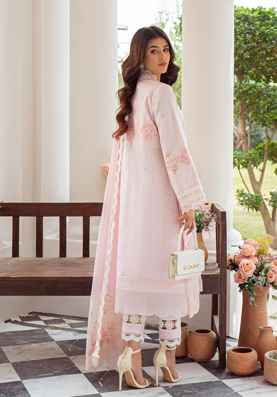 Zarqash Tresor Luxe Lawn Unstitched Embroidered 3 Piece Suit ZQ 12A