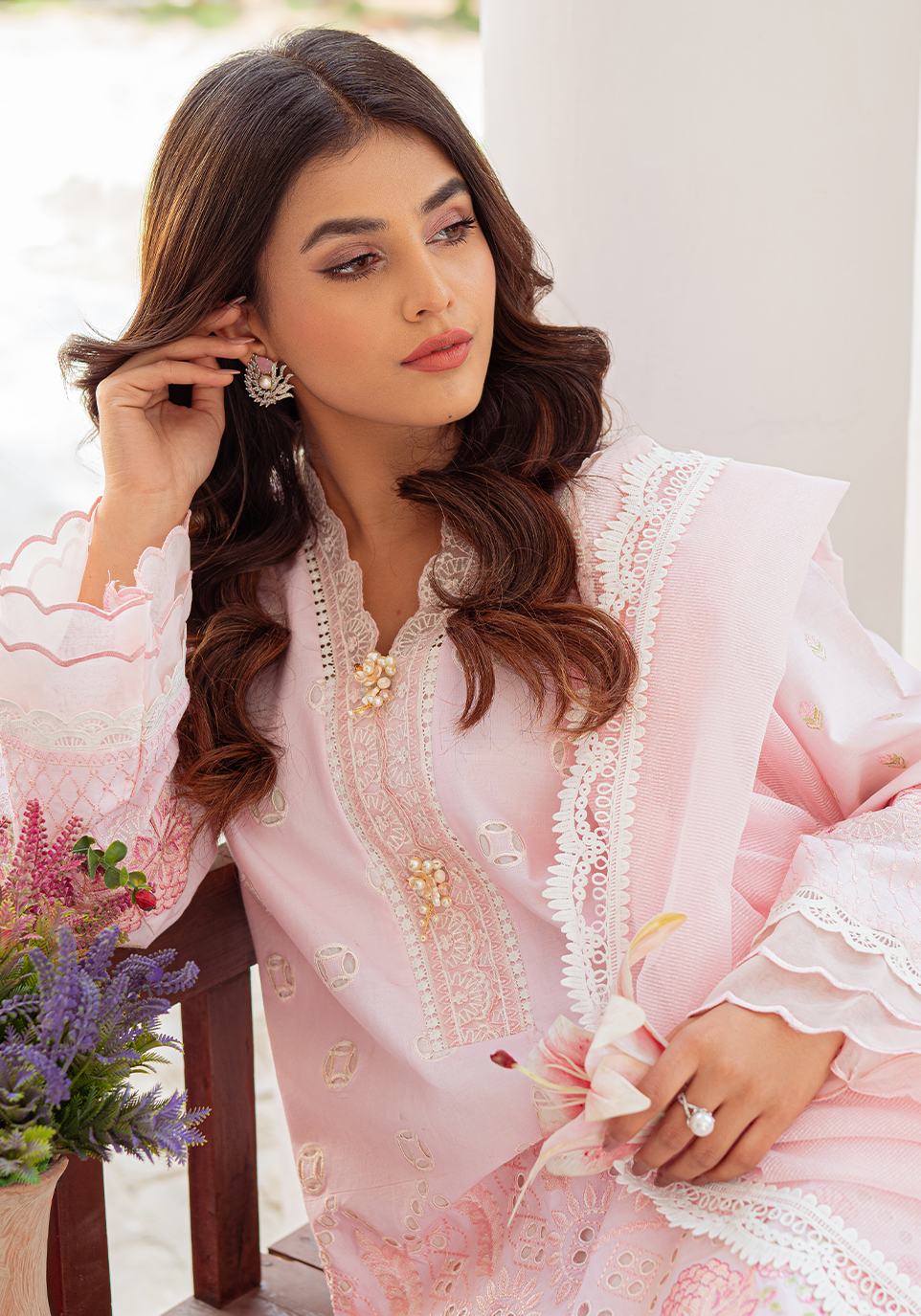Zarqash Tresor Luxe Lawn Unstitched Embroidered 3 Piece Suit ZQ 12A