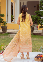 Zarqash Tresor Luxe Lawn Unstitched Embroidered 3 Piece Suit ZQ 1A