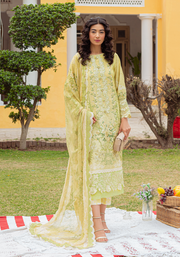 Zarqash Tresor Luxe Lawn Unstitched Embroidered 3 Piece Suit ZQ 1B