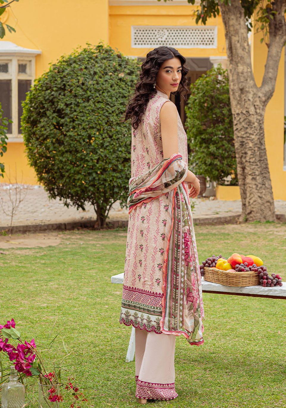Zarqash Tresor Luxe Lawn Unstitched Embroidered 3 Piece Suit ZQ 2A
