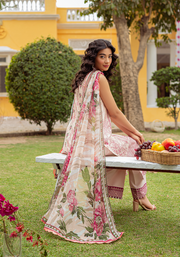 Zarqash Tresor Luxe Lawn Unstitched Embroidered 3 Piece Suit ZQ 2A