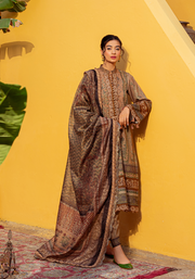 Zarqash Tresor Luxe Lawn Unstitched Embroidered 3 Piece Suit ZQ 3A