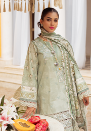 Zarqash Tresor Luxe Lawn Unstitched Embroidered 3 Piece Suit ZQ 6A