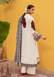 Zarqash Tresor Luxe Lawn Unstitched Embroidered 3 Piece Suit ZQ 9B