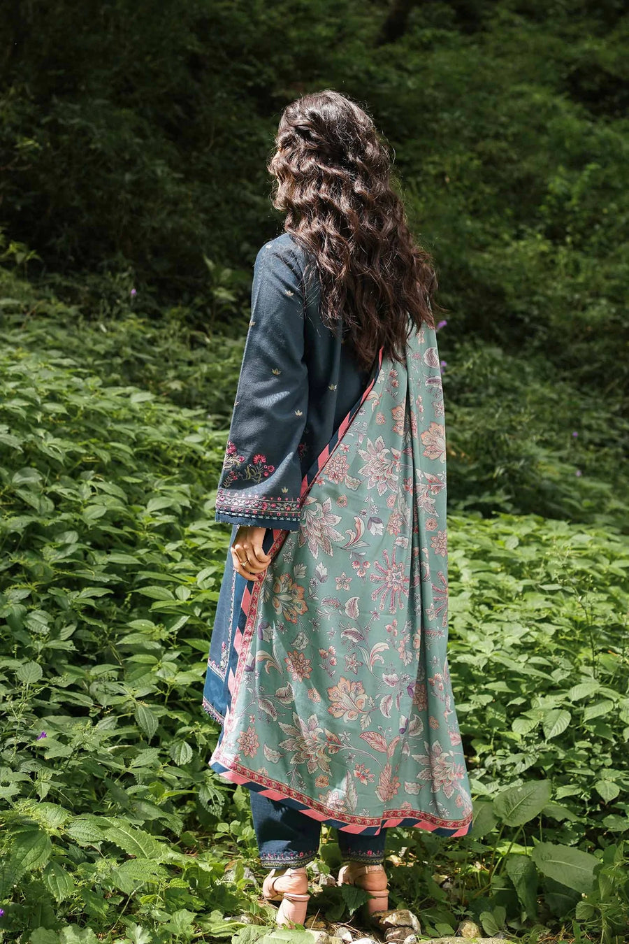 COCO by Zara Shahjahan Unstitched Embroidered 3Pc Suit D-1B
