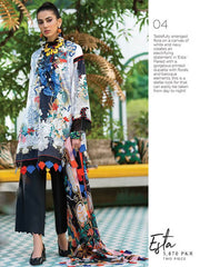 ZAHA Lawn Spring Summer 2020 2PC Embroidered Lawn Suit ZL20-04 Esta - FaisalFabrics.pk
