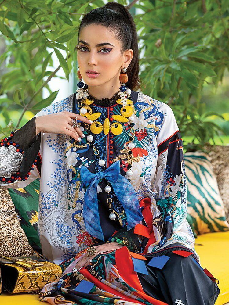 ZAHA Lawn Spring Summer 2020 2PC Embroidered Lawn Suit ZL20-04 Esta - FaisalFabrics.pk