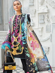 ZAHA Lawn Spring Summer 2020 3PC Embroidered Lawn Suit ZL20-06 Iris - FaisalFabrics.pk