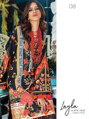 ZAHA Lawn Spring Summer 2020 3PC Embroidered Lawn Suit ZL20-08 Layla - FaisalFabrics.pk