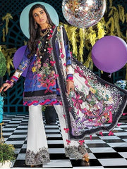 ZAHA Lawn Spring Summer 2020 3PC Embroidered Lawn Suit ZL20-10 Zavia - FaisalFabrics.pk