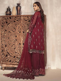 Zarif Mah e Gul Luxury Chiffon 3Pc Suit Wedding Collection ZW-12 Ghulab - FaisalFabrics.pk
