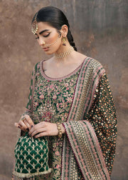 Paar by Hussain Rehar Festive Unstitched 3Pc Organza Suit - Zeenat