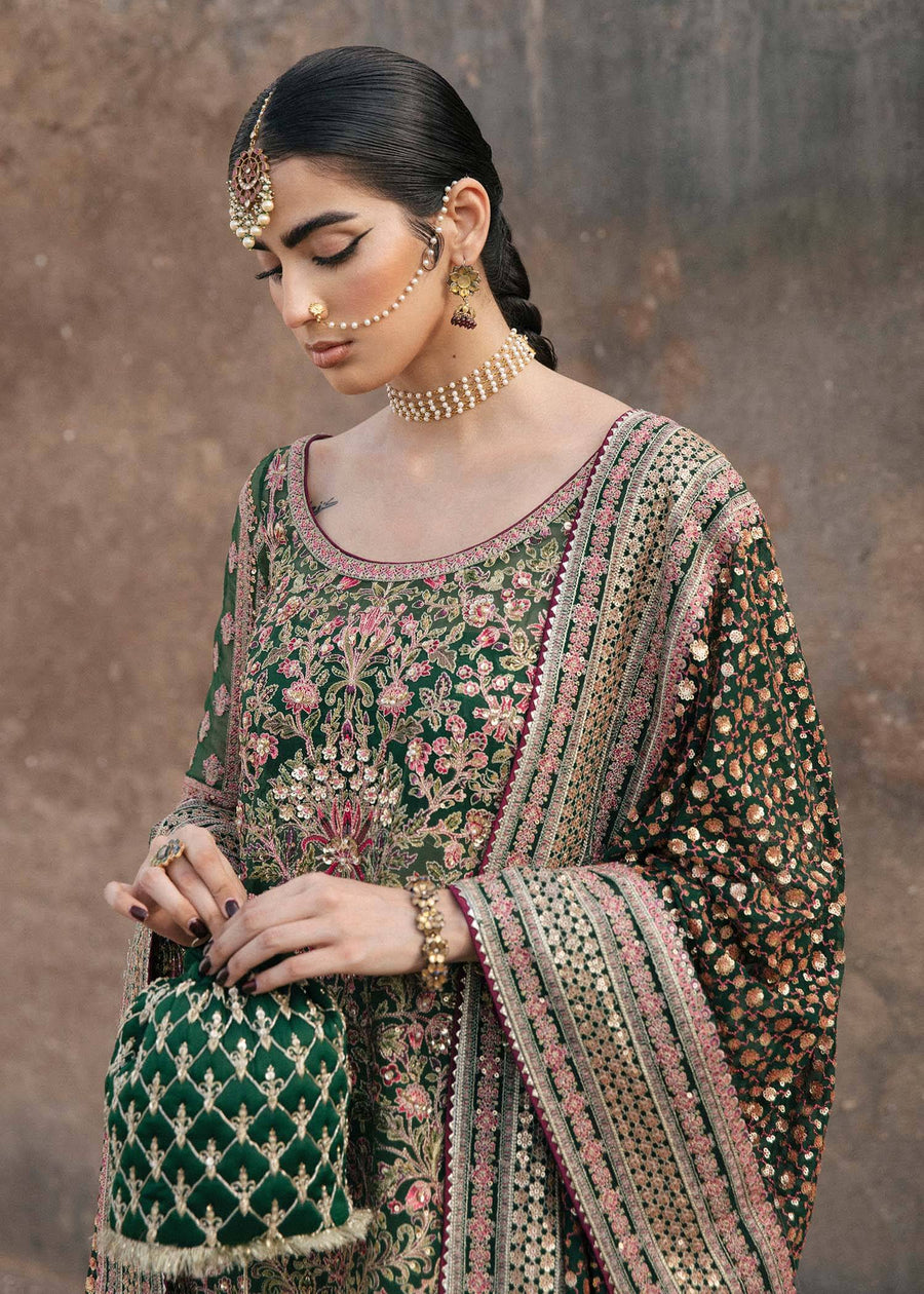 Paar by Hussain Rehar Festive Unstitched 3Pc Organza Suit - Zeenat