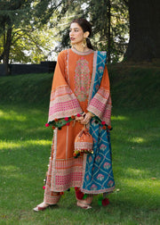 Hussain Rehar Karandi Autumn Winter Unstitched 3Pc Suit - Ziya