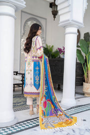 Noorangi Shaad Digital Printed Lawn Unstitched 3Pc Suit - Oudii