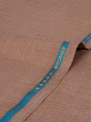 DYNASTY Bronze Wash & Wear Men's Unstitched Suit Camel for Summer - FaisalFabrics.pk