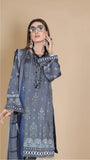 Florence Vol 07 Embroidered Cotail Linen Unstitched 3Pc Suit D-03