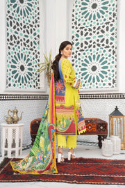 Noorangi Shaad Digital Printed Lawn Unstitched 3Pc Suit - Dhaani