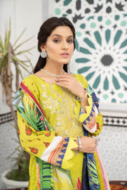 Noorangi Shaad Digital Printed Lawn Unstitched 3Pc Suit - Dhaani