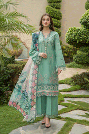 Suveez Pariza Embroidered Lawn 3 Piece Suit - CP-04 Mina
