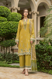 Suveez Pariza Embroidered Lawn 3 Piece Suit - CP-03 ESHAL