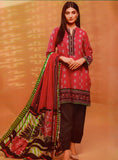 edenrobe Allure Viscose Linen Print with Shawl 3pc Suit EWU20A14-20378 - FaisalFabrics.pk