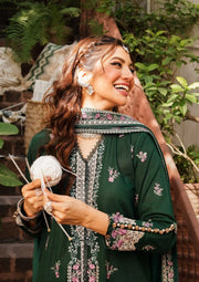 Elaf Premium Embroidered Khaddar Unstitched 3Pc Suit EKW-1B ARZOO