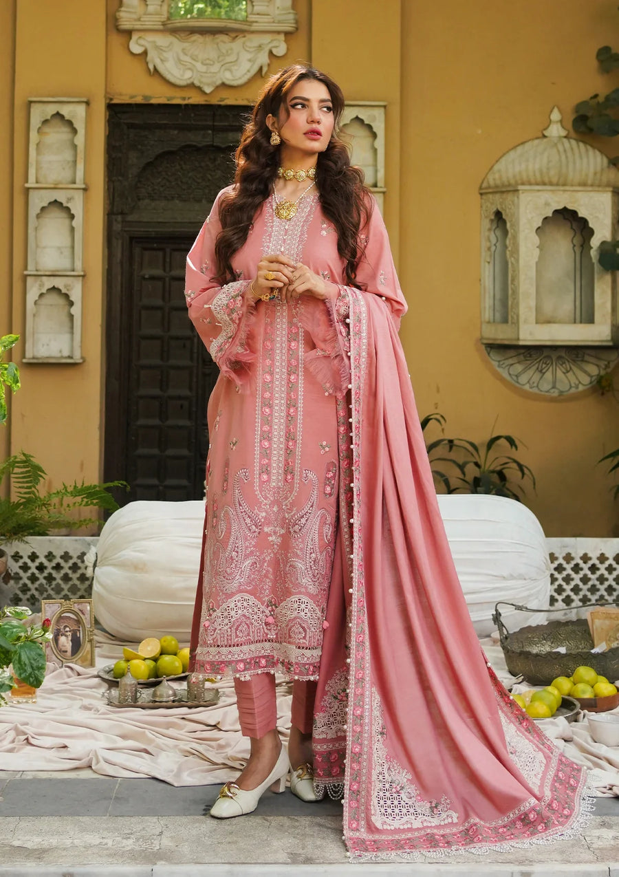 Elaf Premium Embroidered Khaddar Unstitched 3Pc Suit EKW-1A RASTAH