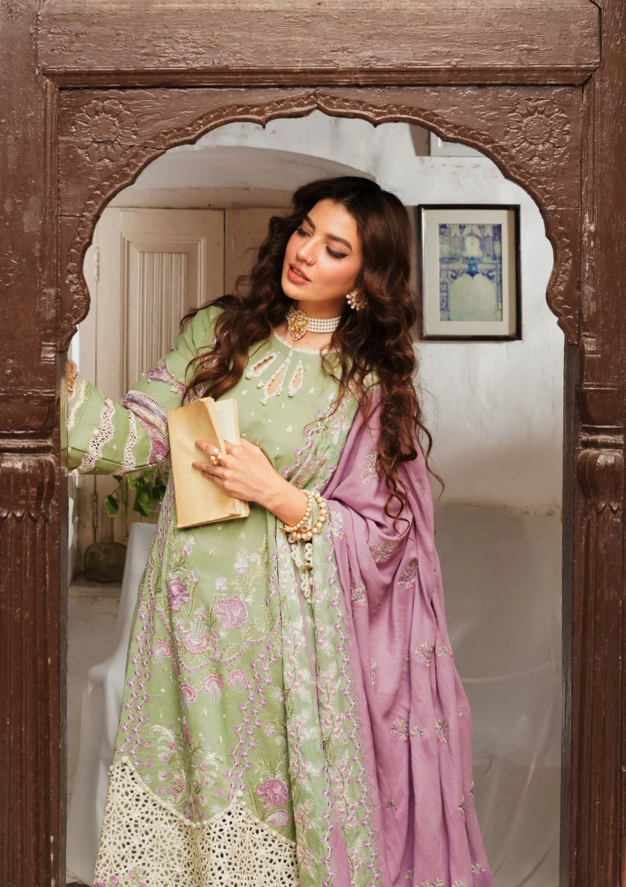 Elaf Premium Embroidered Khaddar Unstitched 3Pc Suit EKW-4A GULSAAN