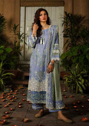 Elaf Premium Embroidered Khaddar Unstitched 3Pc Suit EKW-4B AFSANA