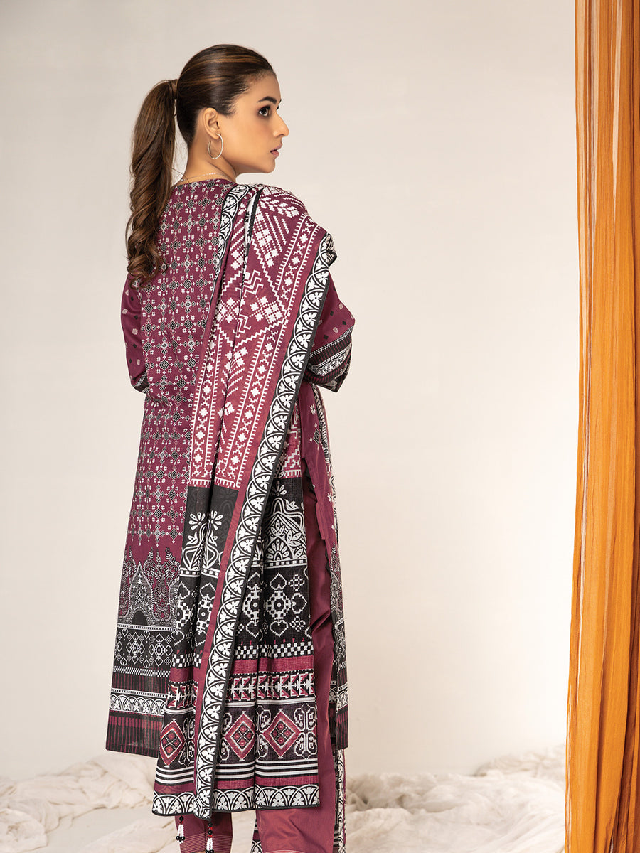edenrobe Allure Lawn Unstitched 3 Piece Printed Suit EWU21A1-20671 - FaisalFabrics.pk