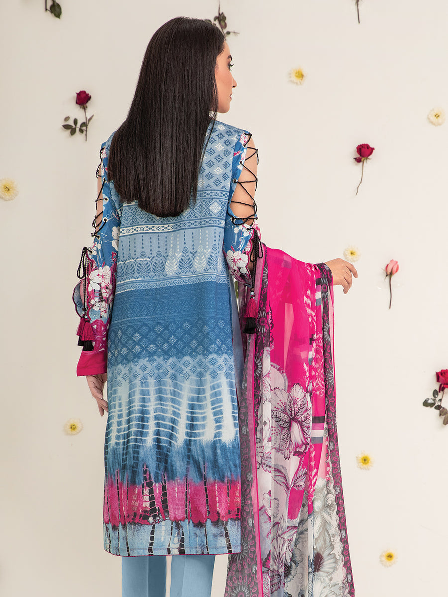 edenrobe Summer Luxe Lawn Unstitched 3pc Embroidered Suit EWU21V2-20457 - FaisalFabrics.pk