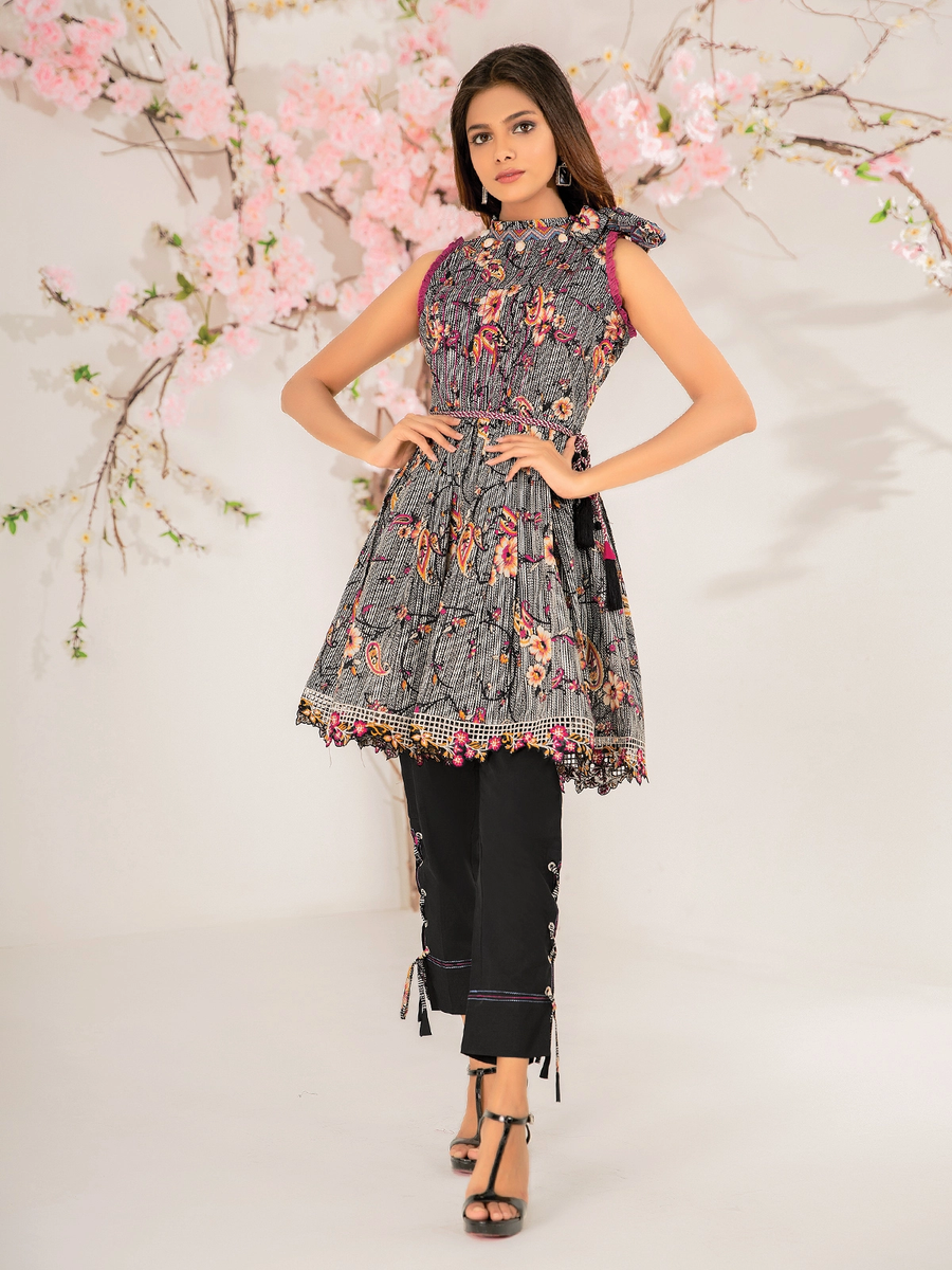 edenrobe Premium Lawn Unstitched 1pc Embroidered Shirt EWU21V2-20513 - FaisalFabrics.pk