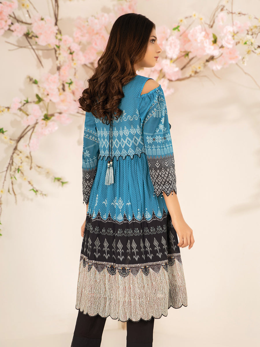 edenrobe Summer Luxe Lawn Unstitched 1pc Embroidered Shirt EWU21V2-20538 - FaisalFabrics.pk