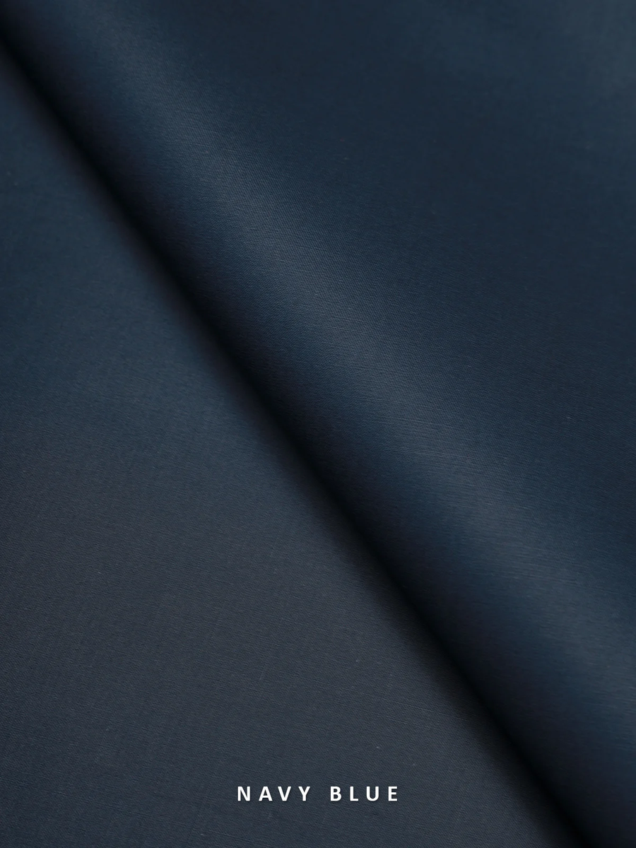 Safeer by edenrobe Men’s Cotton Fabric For Summer EMUC21-Fame Navy Blue - FaisalFabrics.pk