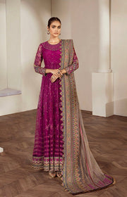 Baroque Embroidered Chiffon 3 Piece Suit - Cali Glam