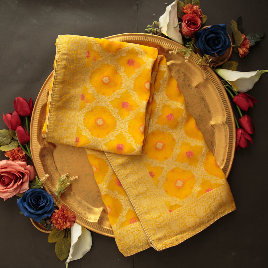 Pure Organza Jacquard-FBDY0002739 - Tasneem Fabrics