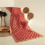 Tasneem Fabrics Women's Pure Organza Jacquard Dupatta - FBDY0002735