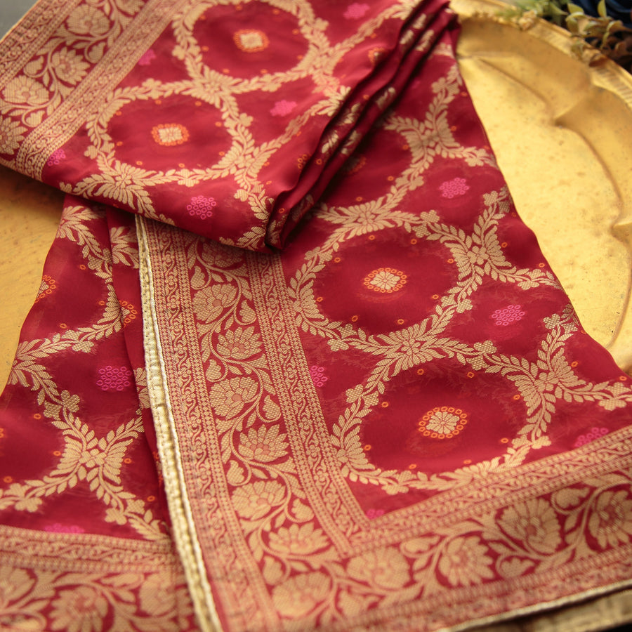 Pure Organza Jacquard-FBDY0002735 - Tasneem Fabrics