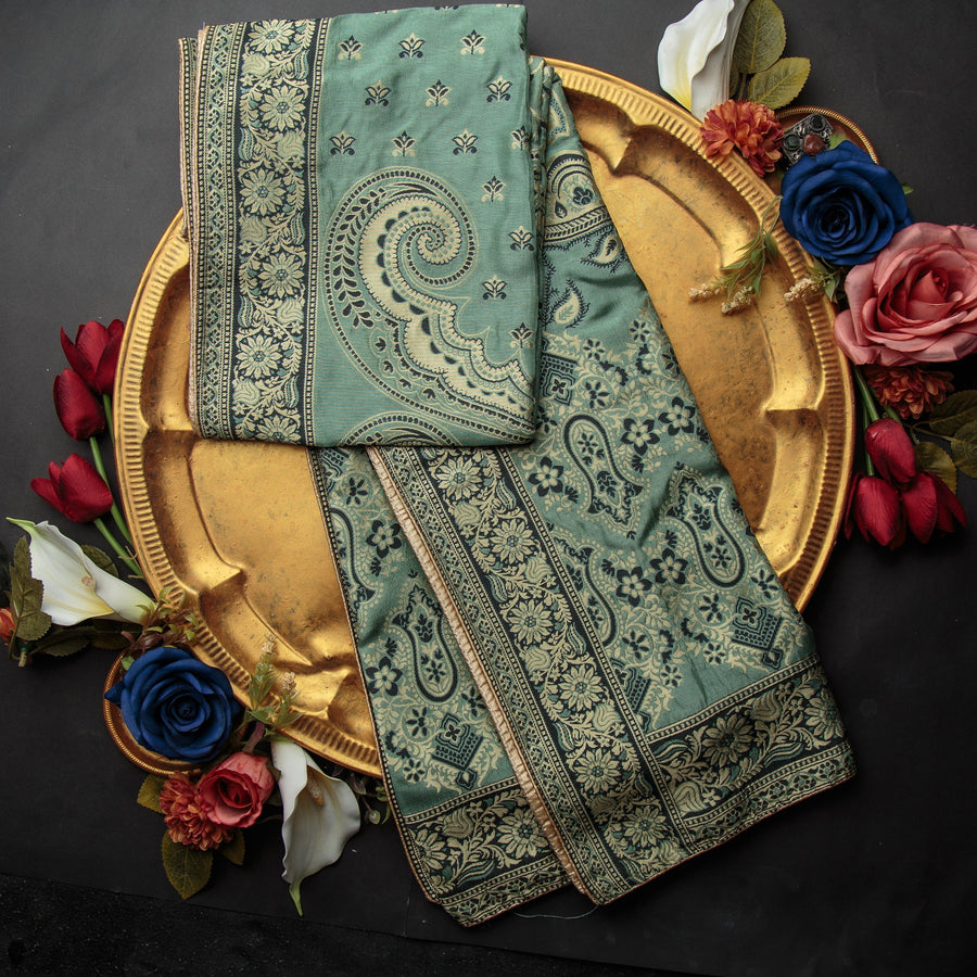 Pure Matka Silk Jacquard-FBDY0002887 - Tasneem Fabrics