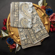 Tasneem Fabrics Women's Pure Raw Silk Jacquard Dupatta - FBDY0002442