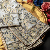 Tasneem Fabrics Women's Pure Raw Silk Jacquard Dupatta - FBDY0002442