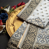 Tasneem Fabrics Women's Pure Silk Jacquard Dupatta - FBDY0002443