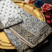 Tasneem Fabrics Women's Pure Silk Jacquard Dupatta - FBDY0002443