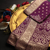 Pure Matka Silk Jacquard-FBDY0002754 - Tasneem Fabrics